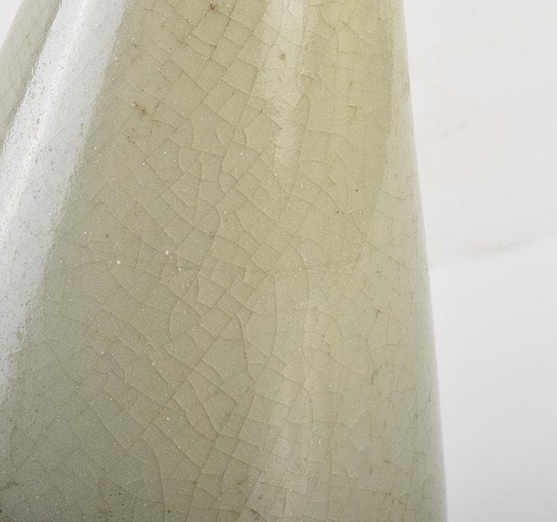 中国　明代　緑釉　嶺果緑瓶　花瓶　C　Ｒ5090