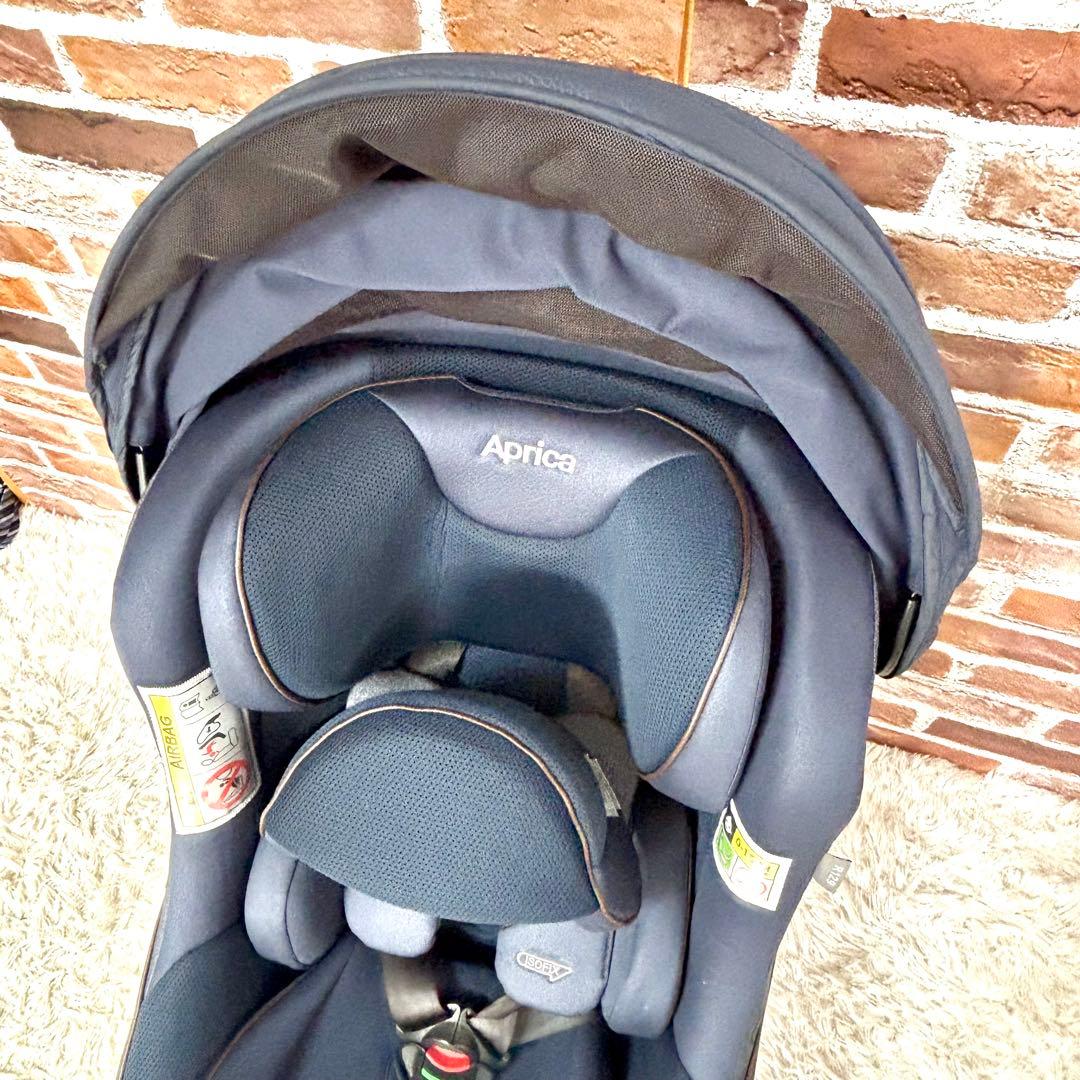 ✨アップリカ✨ 回転式チャイルドシート クルリラビッテエックス ネイビー