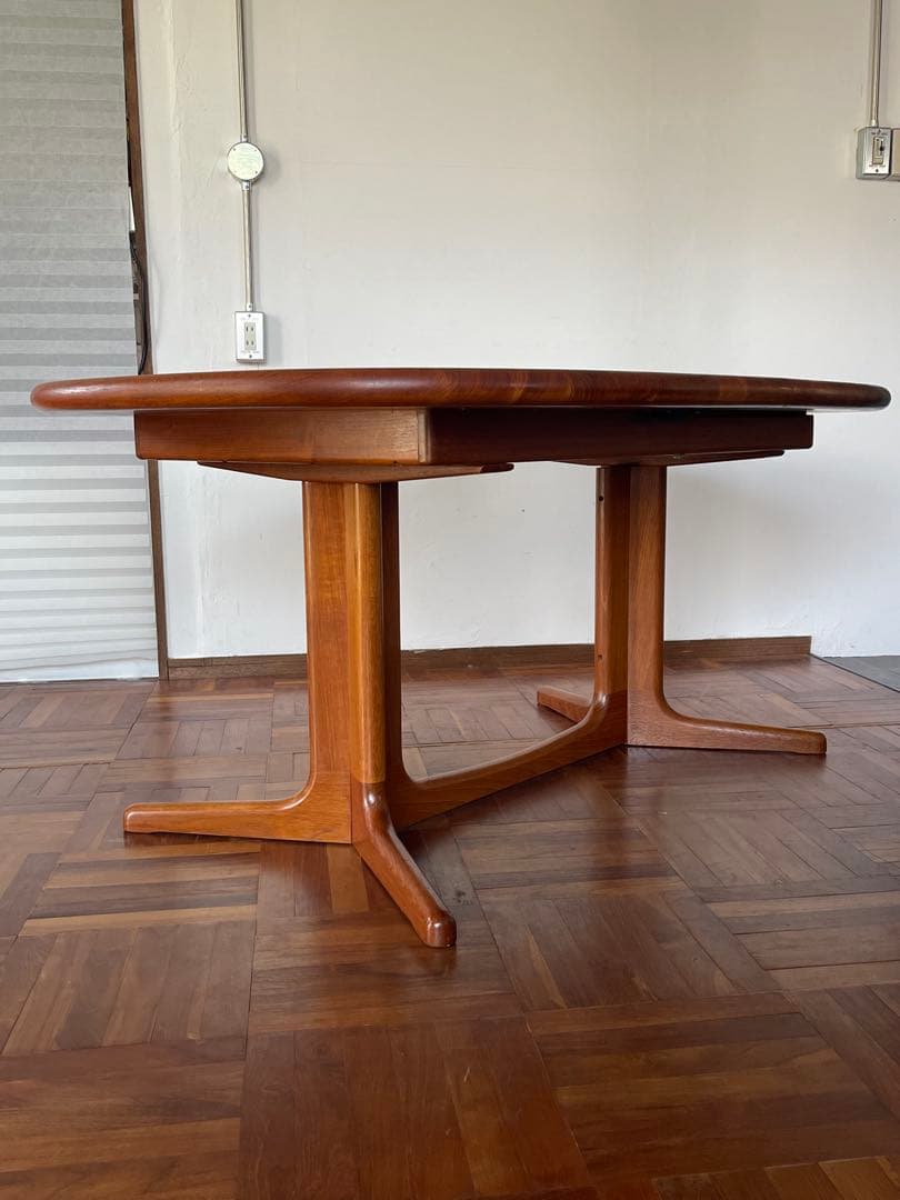 北欧 デンマークヴィンテージ チーク エクステンション ダイニング テーブル