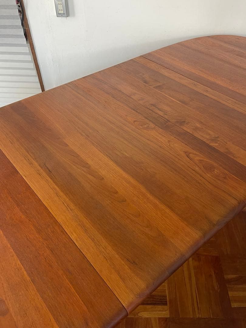 北欧 デンマークヴィンテージ チーク エクステンション ダイニング テーブル