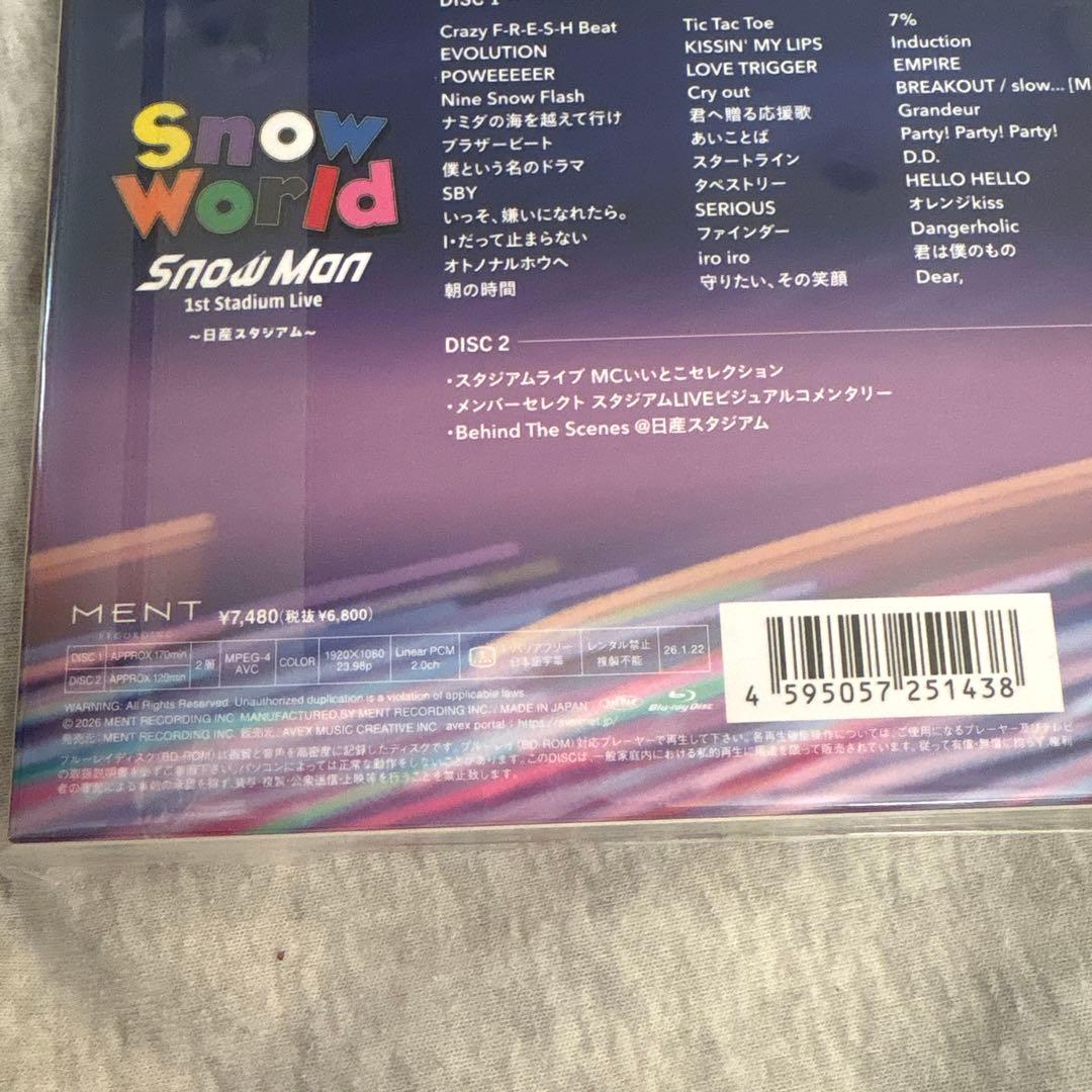 新品未開封】Snow World 日産スタジアム ブルーレイ - メルカリ