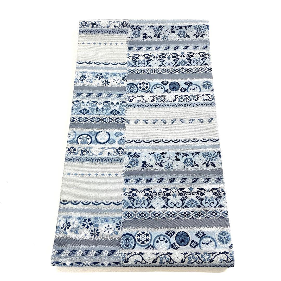 帯6131 ○高級 正絹 藍染 六通 袋帯 - メルカリ