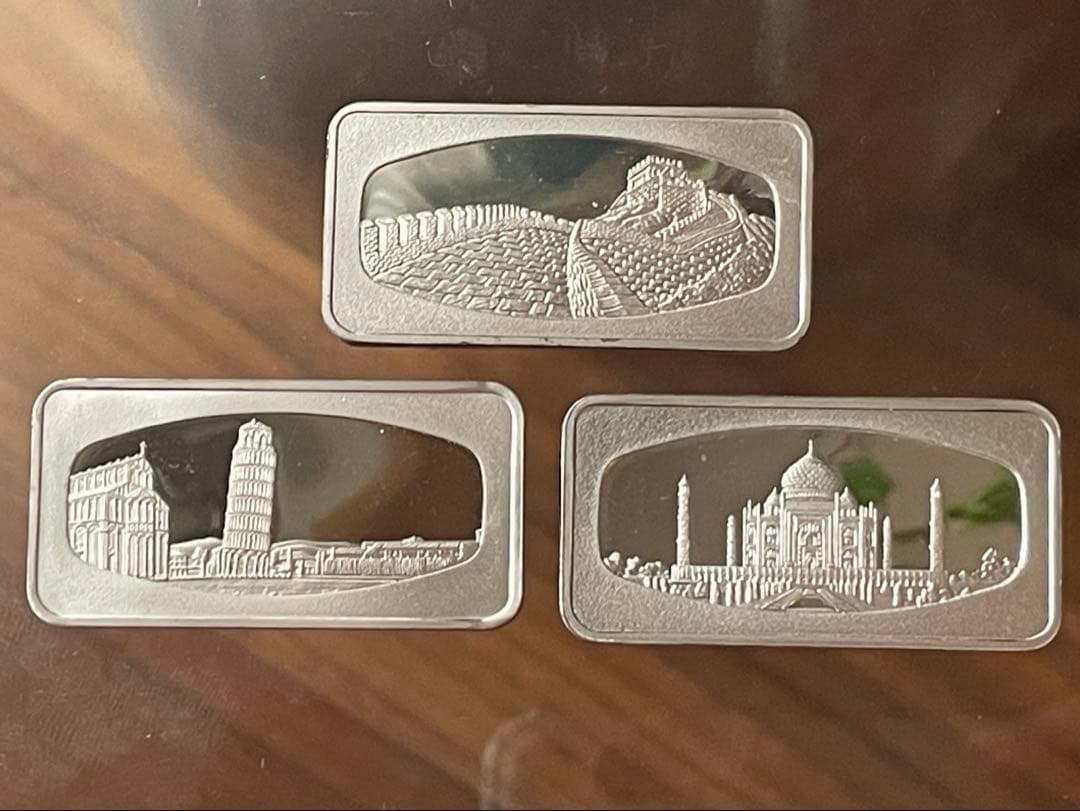 シンガポール航空　記念シルバー インゴット ＋1970年NZ記念 シンガポール航空 記念シルバー インゴット ＋1970年NZ記念