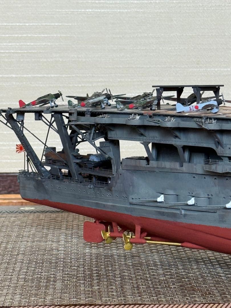 旧 日本海軍 航空母艦 加賀 1/350スケール完成品 フジミ 1/350 空母