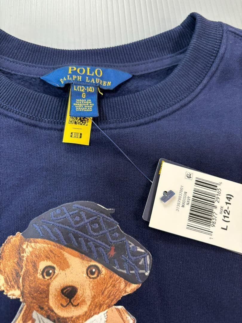 残り僅か2025最新作新品ラルフローレン ポロベア トレーナーガールズL150