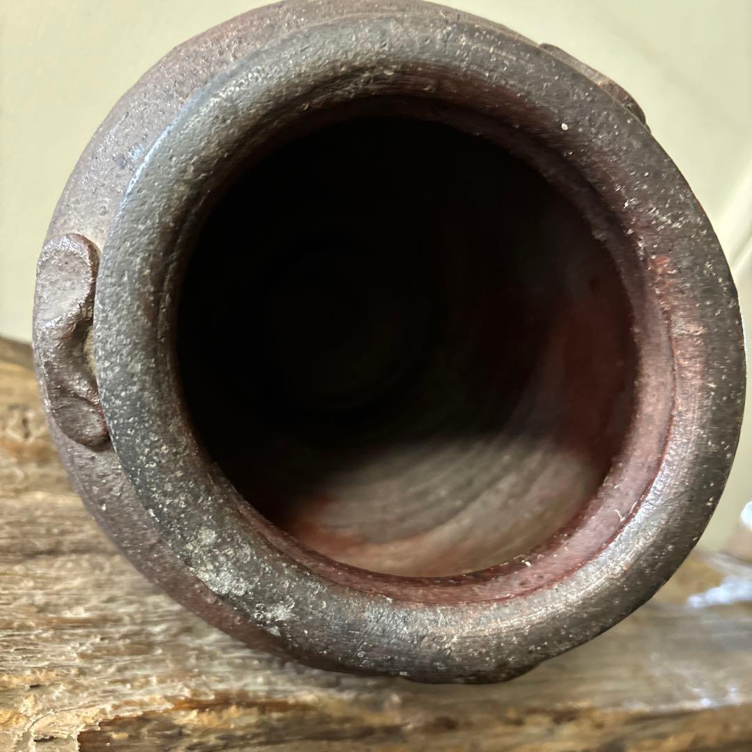 古備前種壺 三耳壺 室町時代〜 骨董 アンティーク 検:秦秀雄 白洲