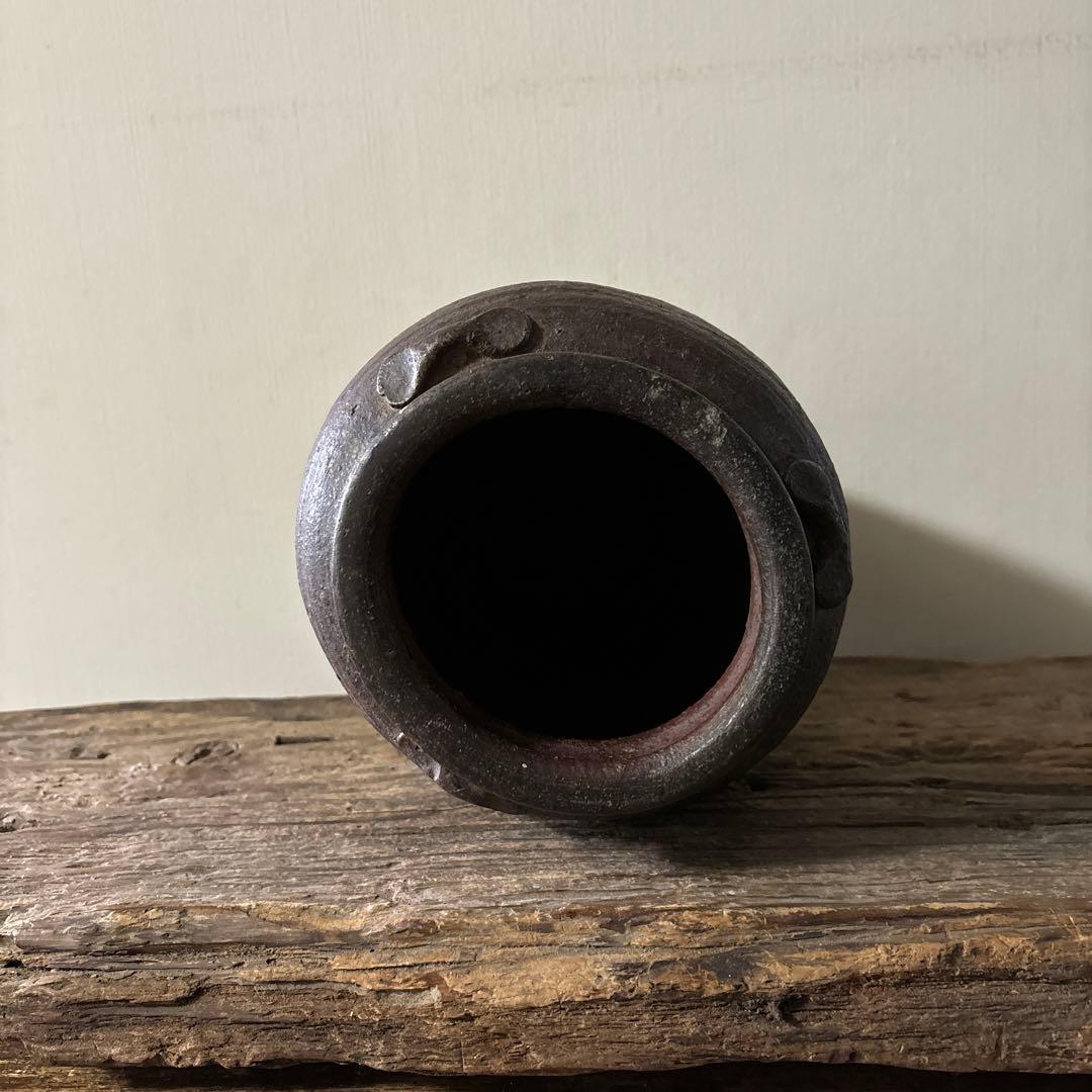 古備前種壺 三耳壺 室町時代〜 骨董 アンティーク 検:秦秀雄 白洲