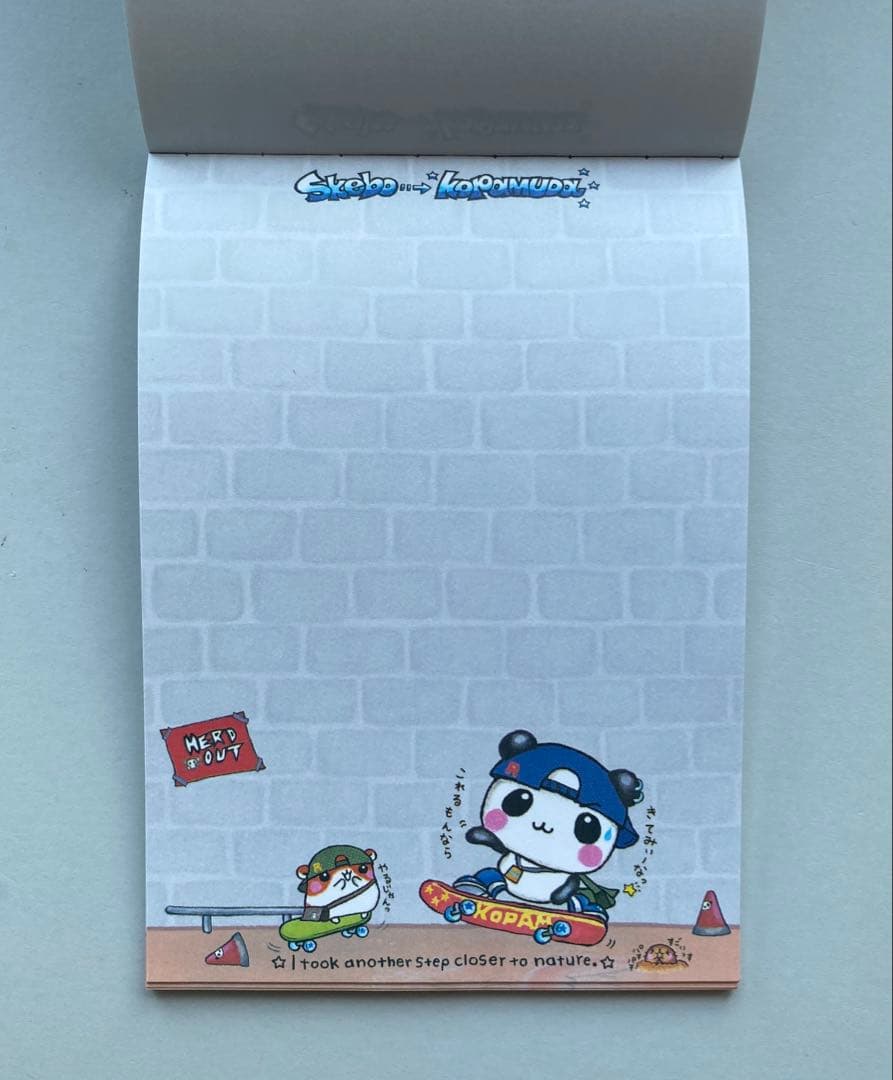 レア スケボーこぱむだ パンダ メモ帳 メモ クーリア 平成レトロ こ