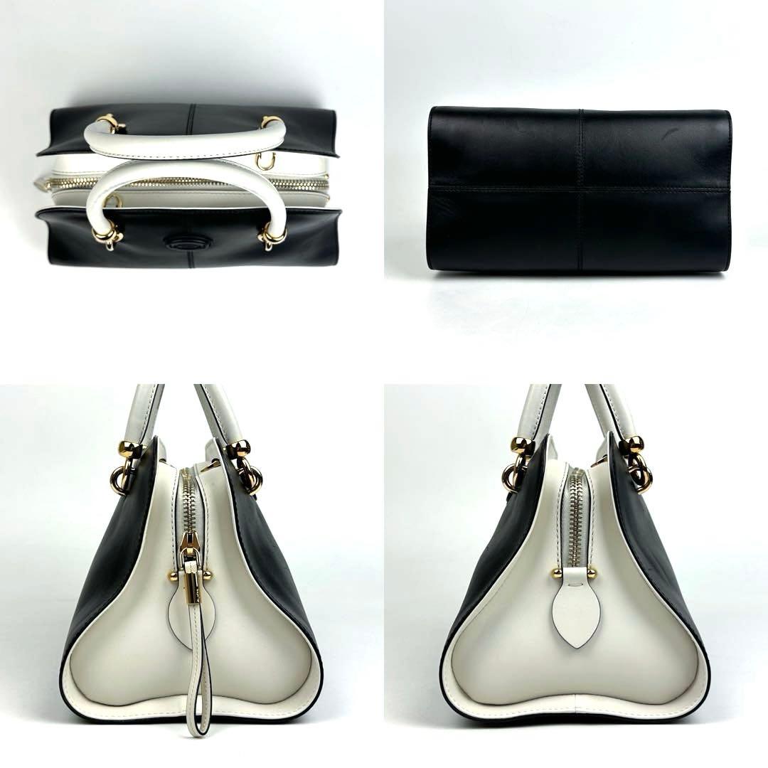 美品■トッズ セラ ハンドバッグ 2way 斜め掛け カーフレザー ゴールド金具