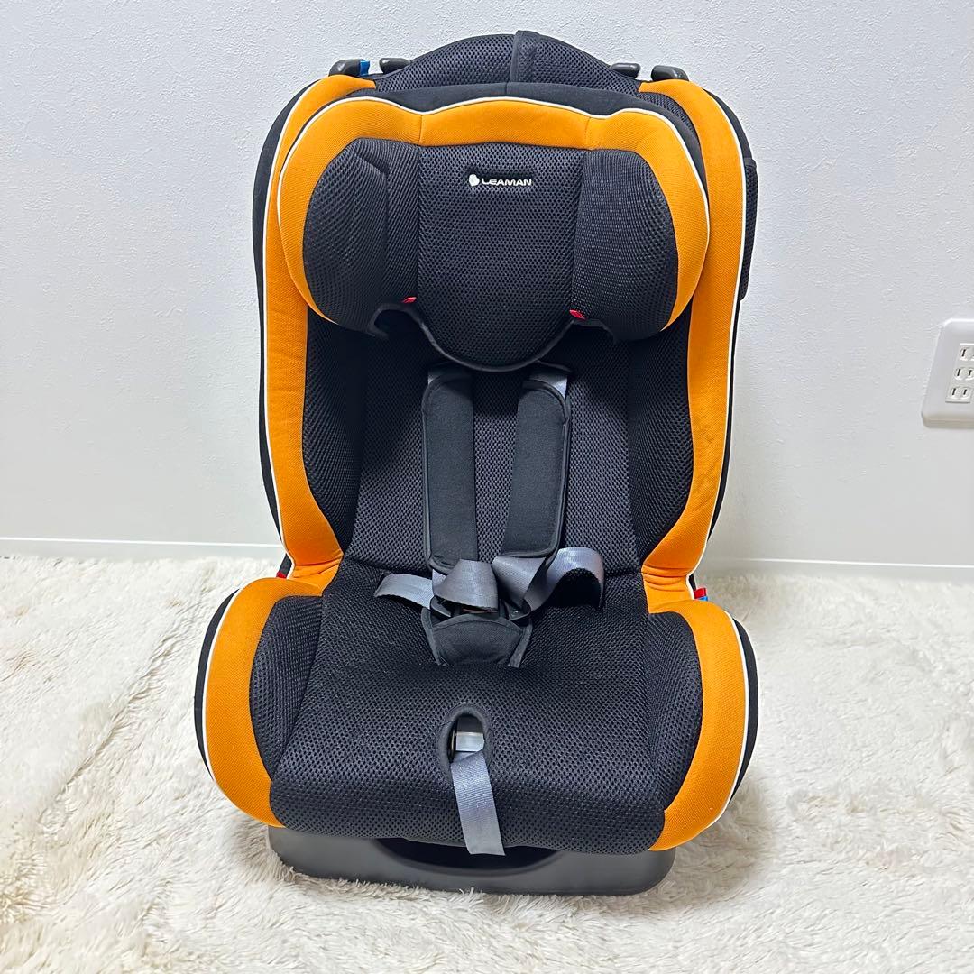 LEAMAN カイナ リーマン ジュニアシートオレンジと黒
