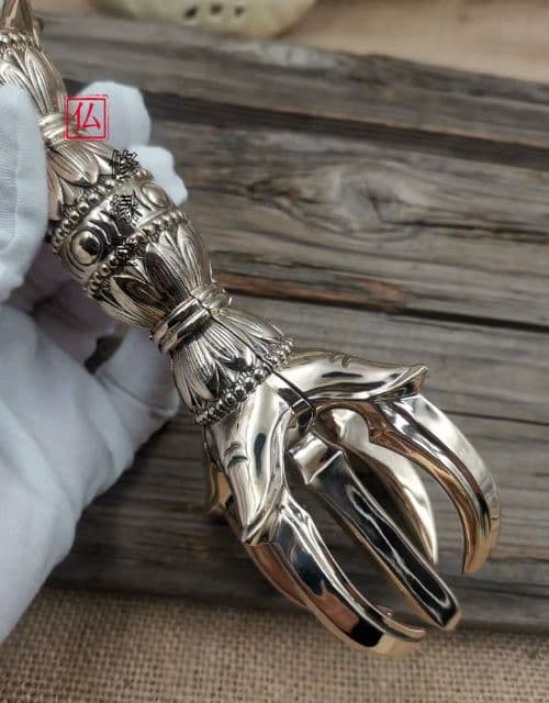 【修縁堂】 チベット密教 金剛杵 真鍮製 五鈷杵 法器 法具