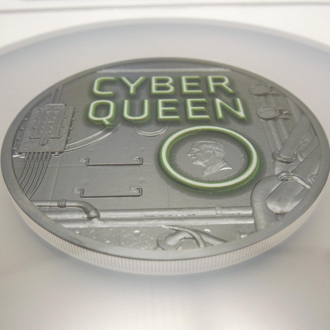 ☆最高鑑定 サイバークイーン銀貨 2024 Rebirth NGC クック諸島