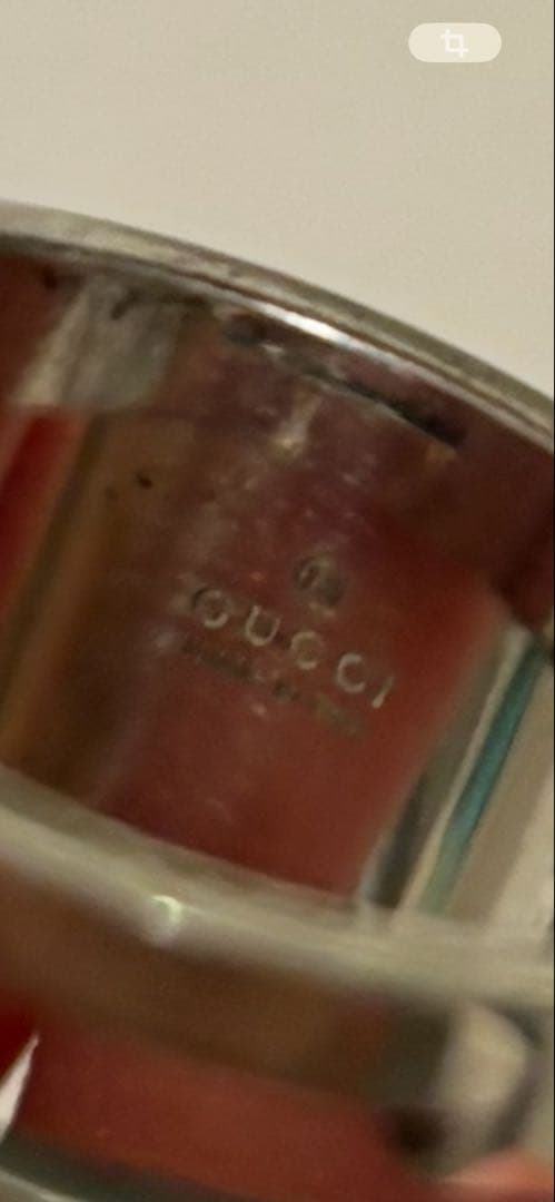 ２５号　GUCCI グッチ リング ブランテッドG ワイド シルバー 925