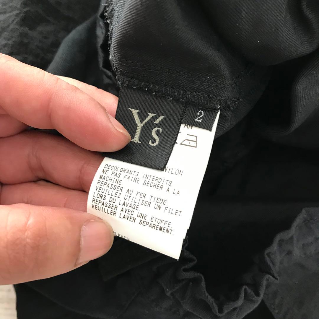 Y`s ヨウジヤマモト サルエルパンツ ワイドパンツ ブラック 2