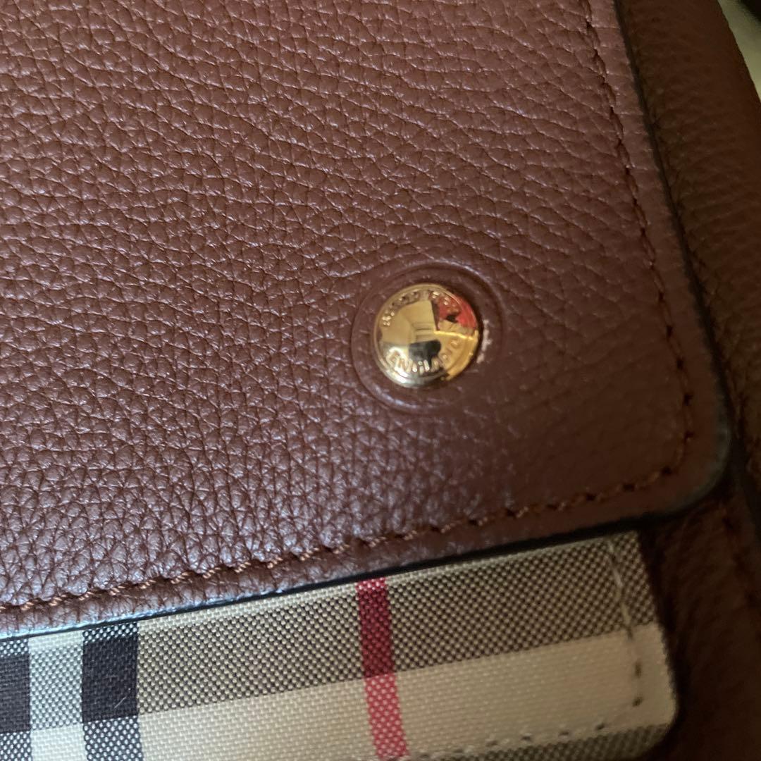 【最終価格】BURBERRY ブラウンレザーショルダーバッグ