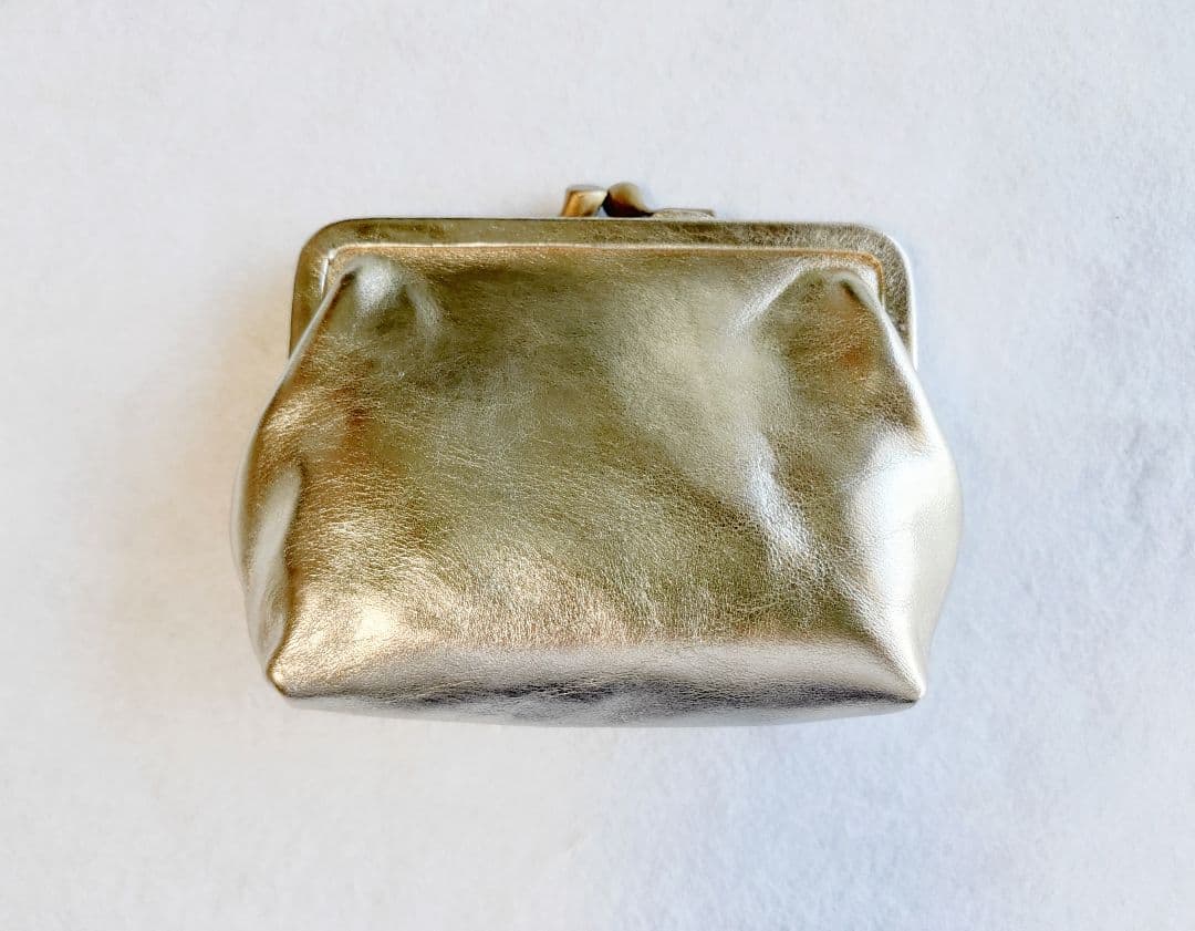 【新品】イルビゾンテ がま口 ケース プラチナゴールド