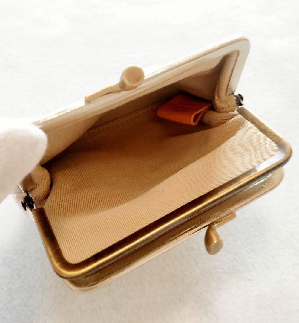 【新品】イルビゾンテ がま口 ケース プラチナゴールド