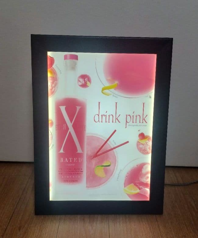 X エックスレイテッド リキュール 非売品 ネオン ライト ネオンサイン 電飾 オーダーメイド ネオンサイン 電飾 看板制作 LEDライト デザイン 室内