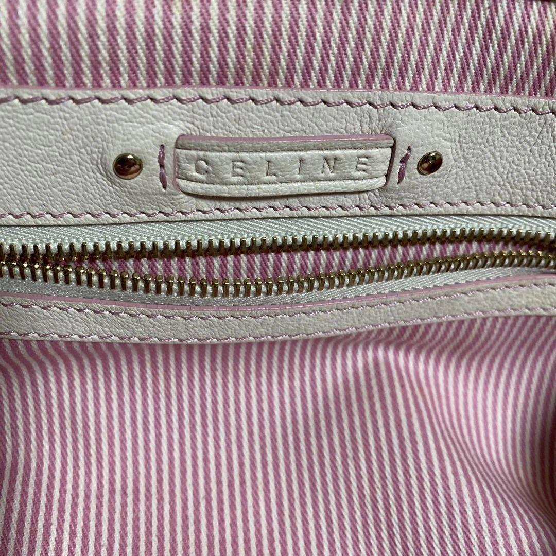 ファー付きピンクハンドバッグ