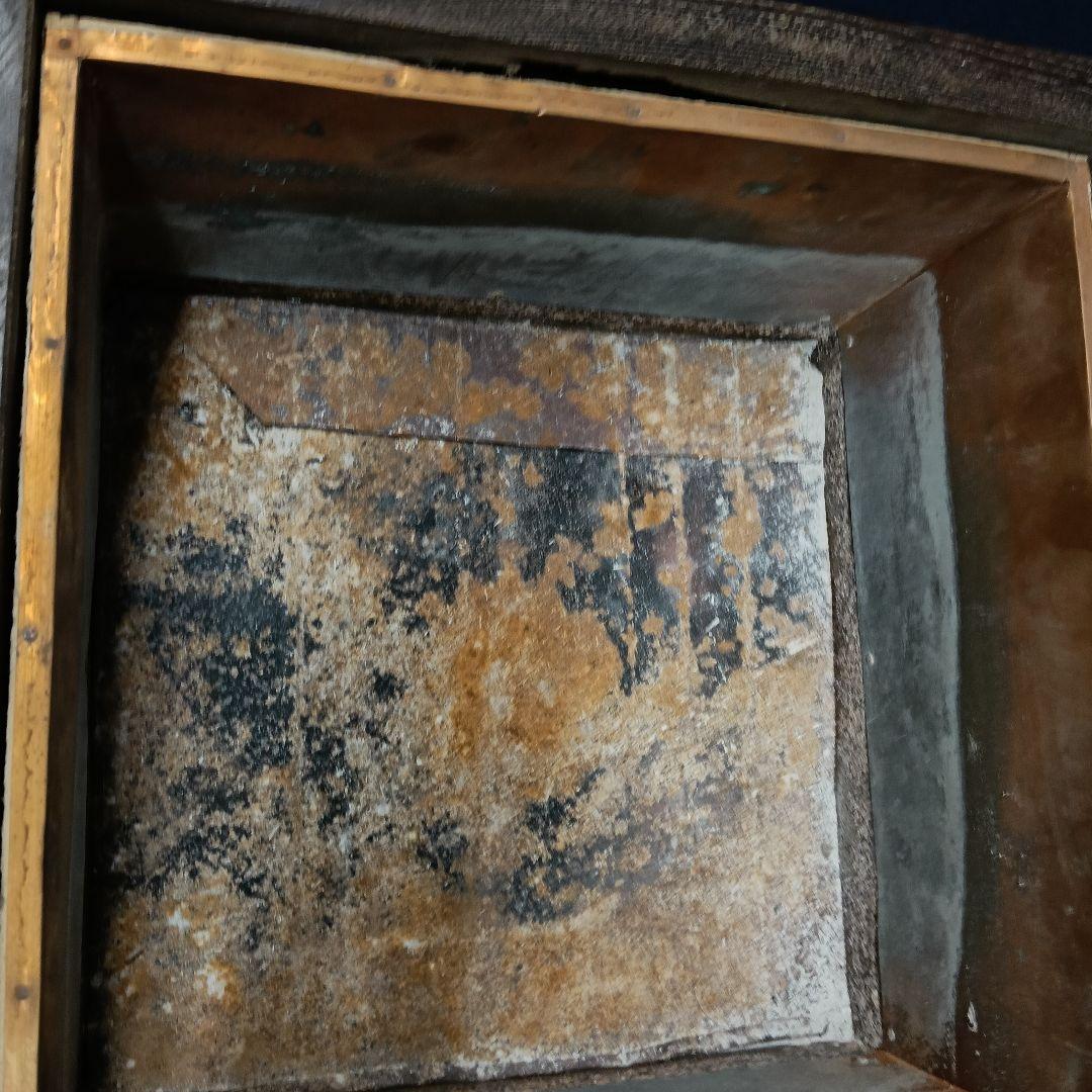 AM96 火鉢 赤玉 ワイン 赤玉ポートワイン 木製火鉢 銅製落とし付