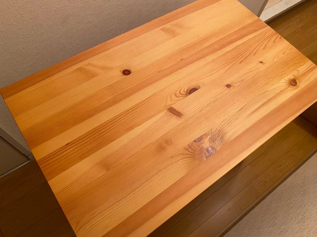 【美品・希少】無印良品 パイン材テーブル・折りたたみ式