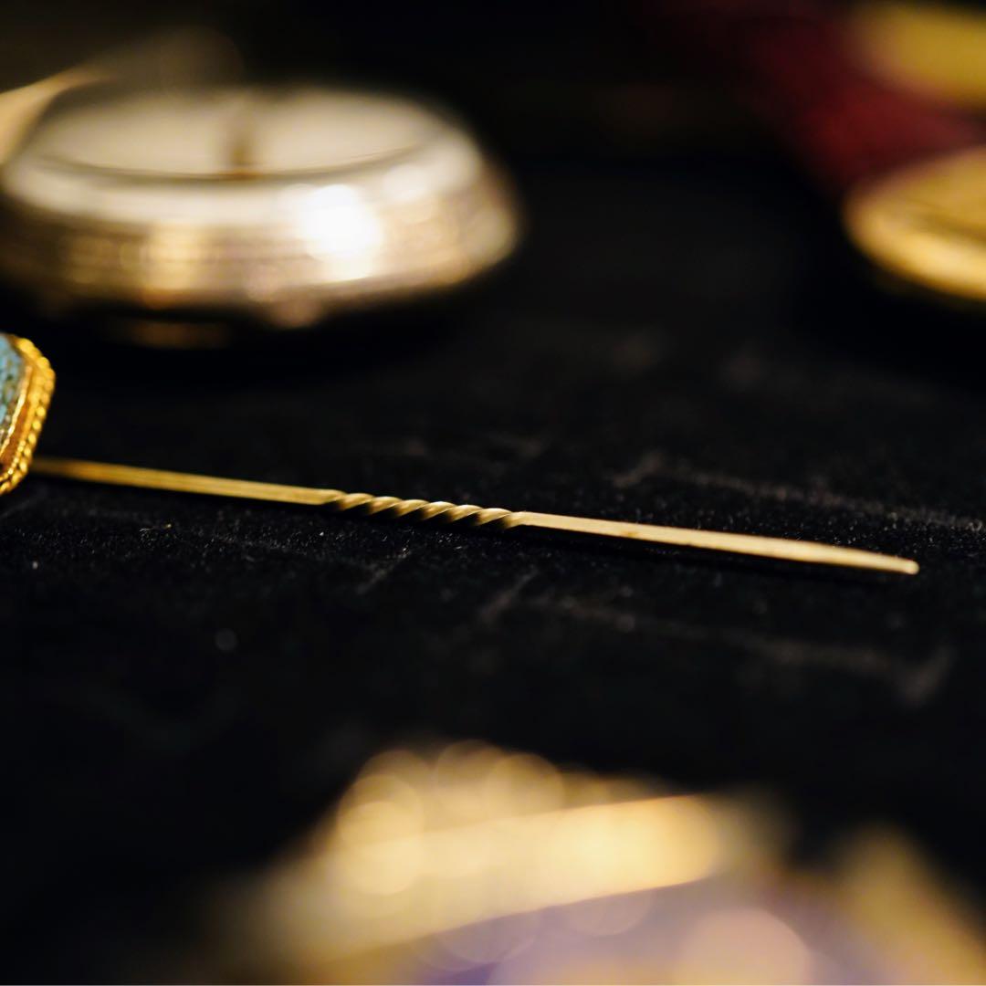 19世紀 アンティーク マイクロモザイク ブローチ 希少 ピン