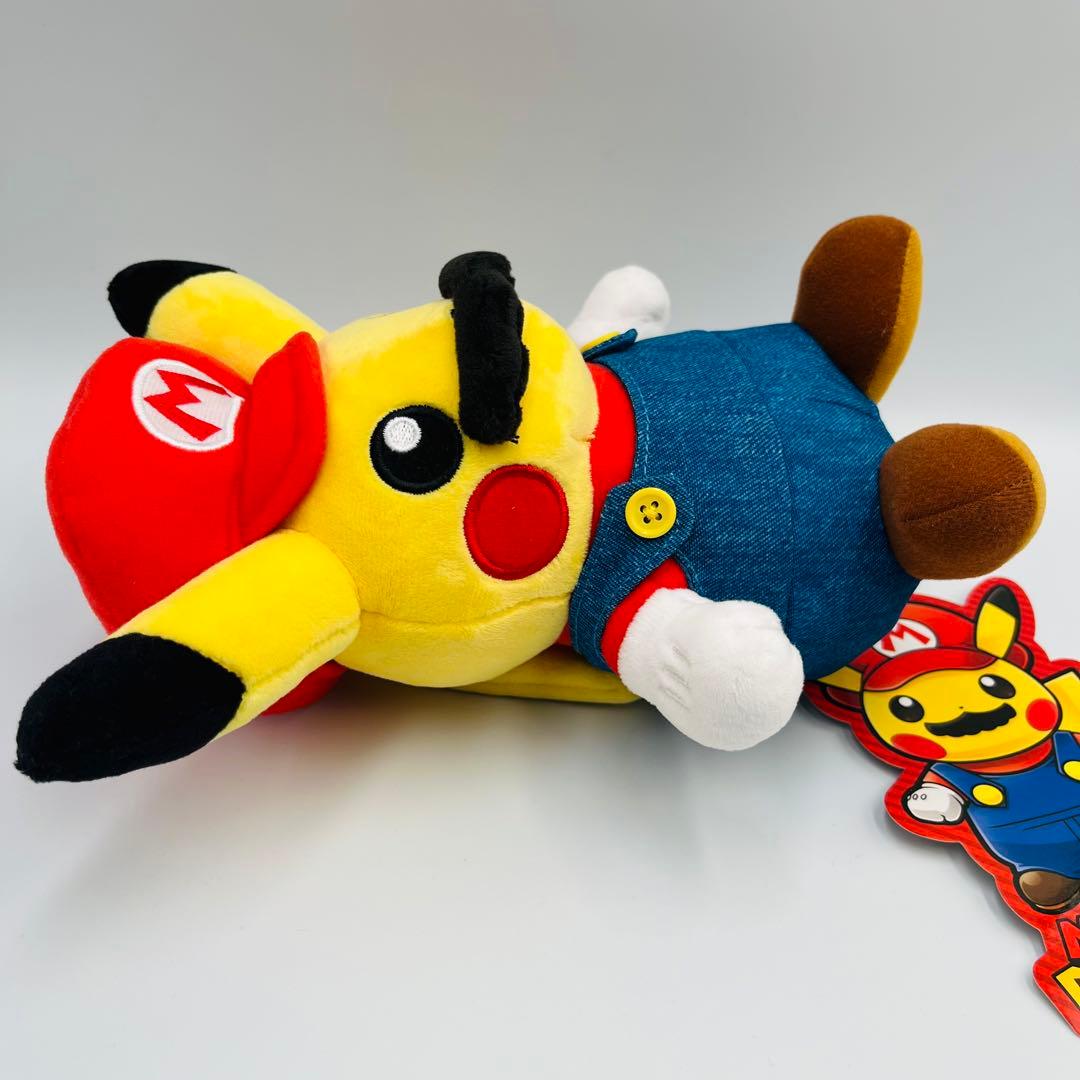 ポケモン マリオピカチュウ ぬいぐるみ タグ付き