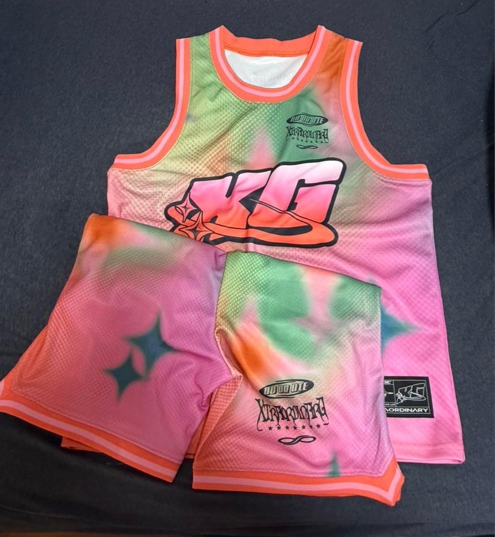 XG Festival Collectionメッシュタンクトップ&ショーツセット