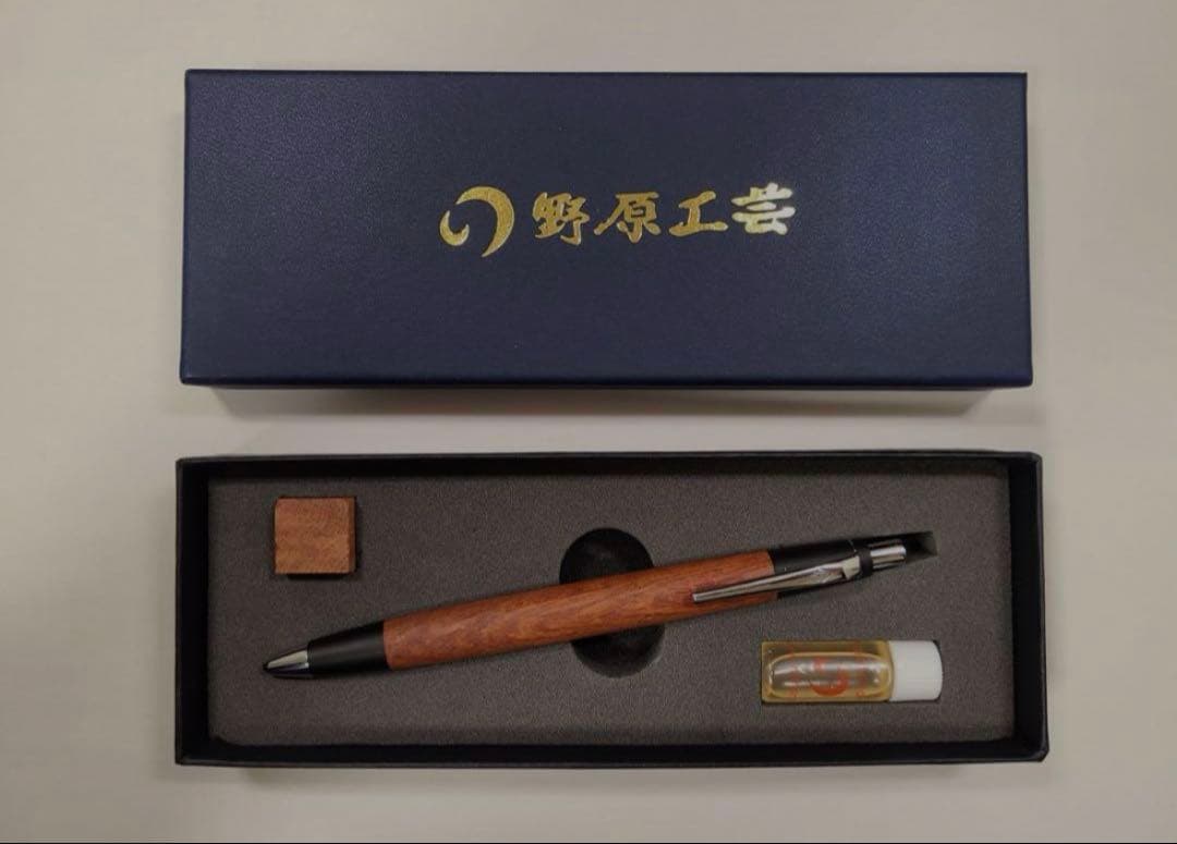 野原工芸 花梨ボールペンシャープペンシル可