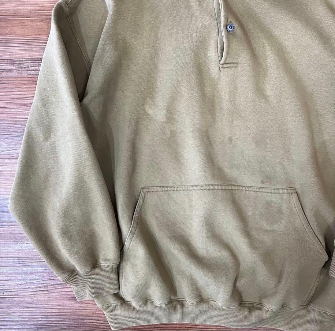 80’s〜90’s old gap henley neck hoodie