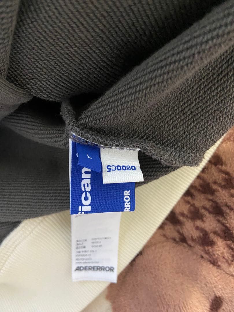 アーダーエラー　ADERERROR ジップパーカー　ダブルジップ