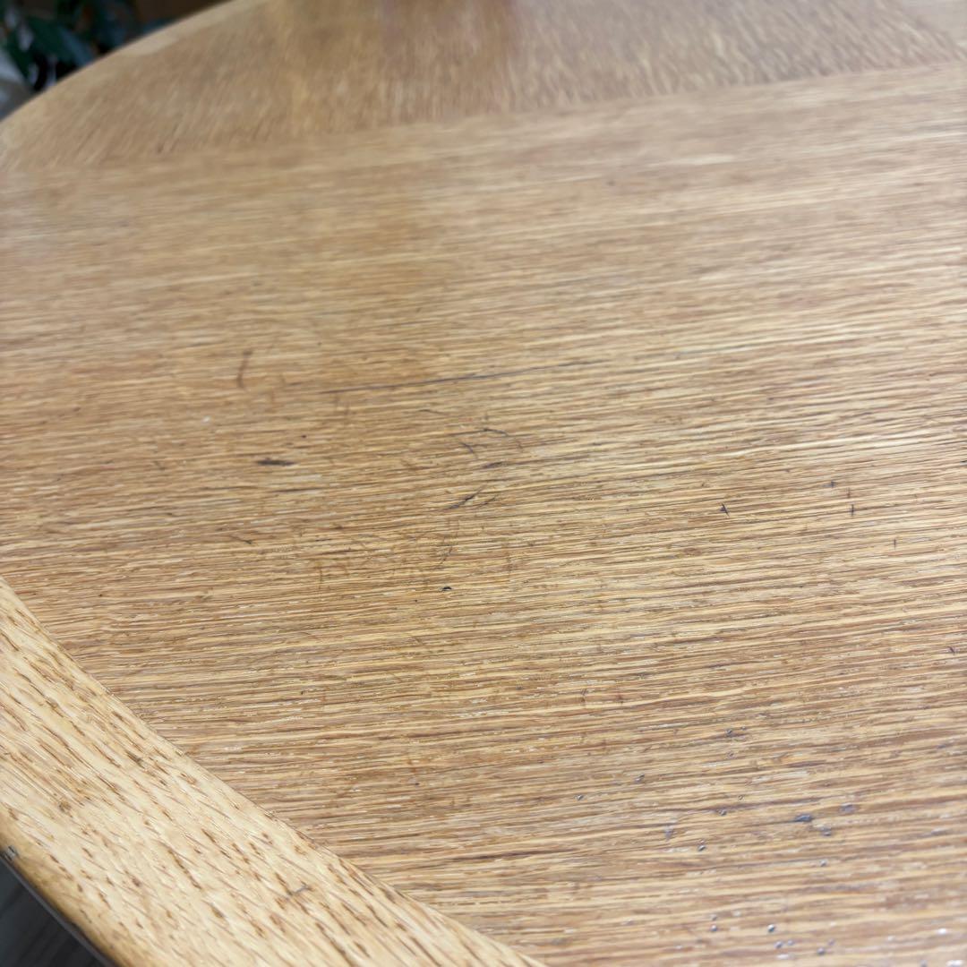 m*A様 天然木製 円形ダイニングテーブル 110×110×710 ラウンドテー