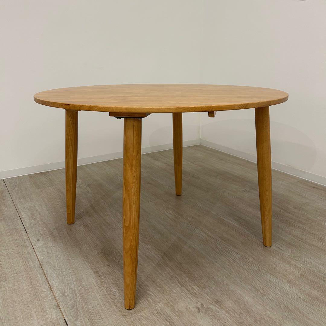 現品限り 新品☆丸いダイニングテーブル 円卓 ラウンドテーブル カフェ風 北欧風