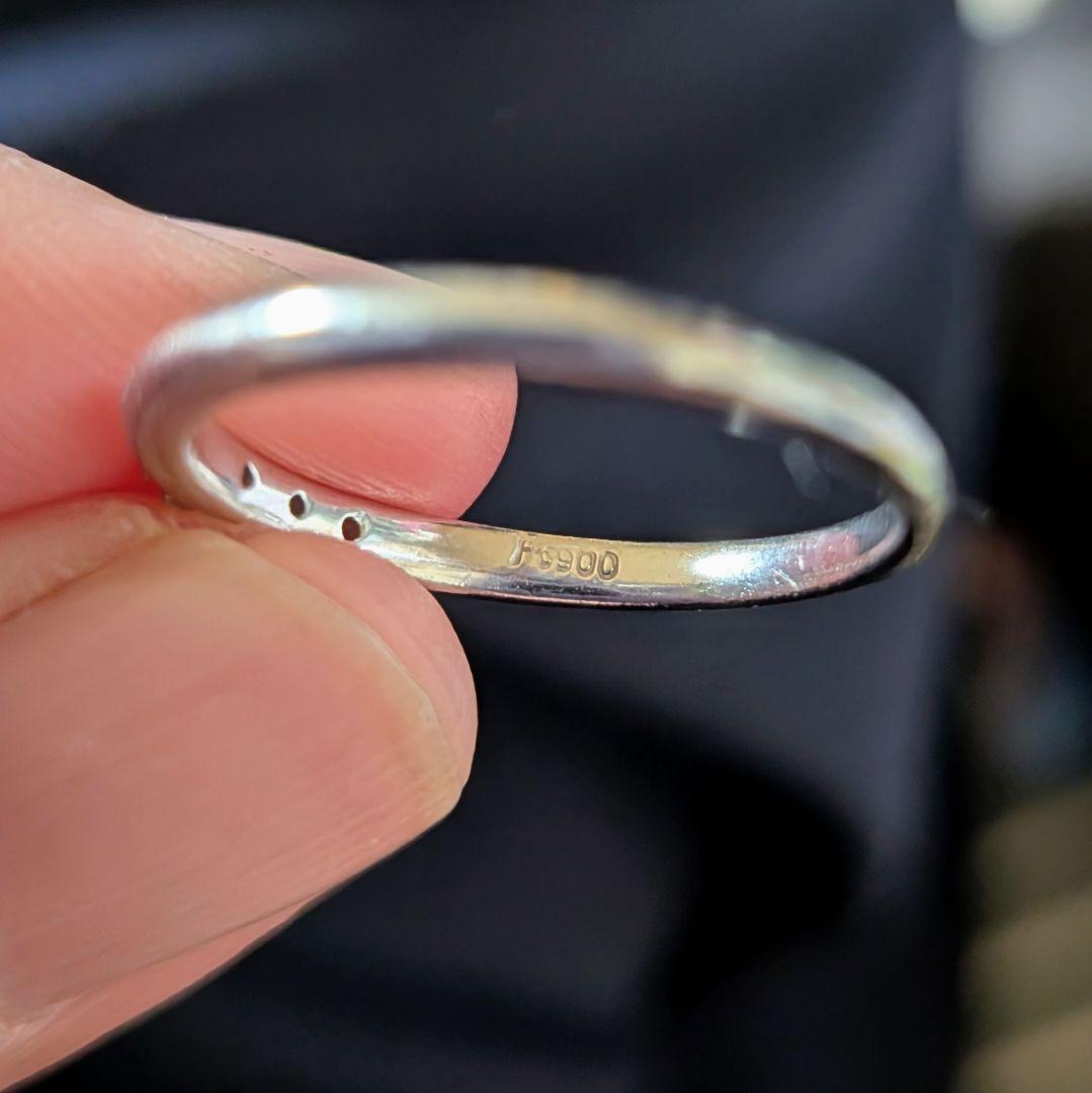【P900ダイヤ0.08ct】プラチナダイヤリング 9～9.5号