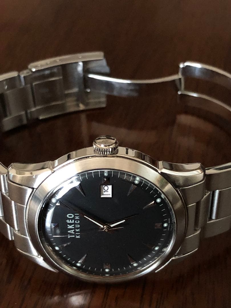 6月電池交換済！『美品』クラシックデザイン　上品な質感タケオキクチ　女性の方にも