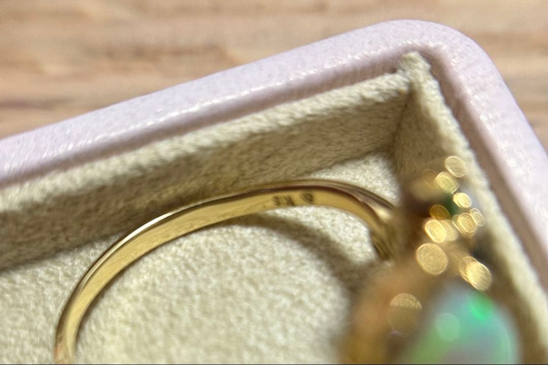 K*ロ様 ベーネベーネ　K18オパールリング　14.5号