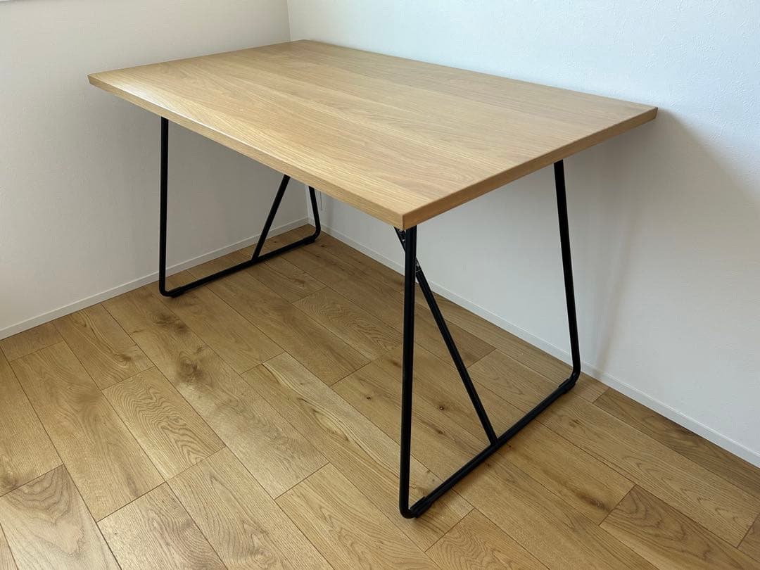 無印良品 MUJI 木製折りたたみテーブル オーク材突板 幅120㎝