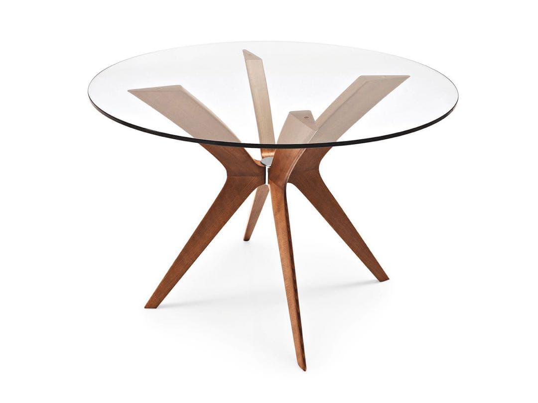 カリガリス 円形 ガラステーブル