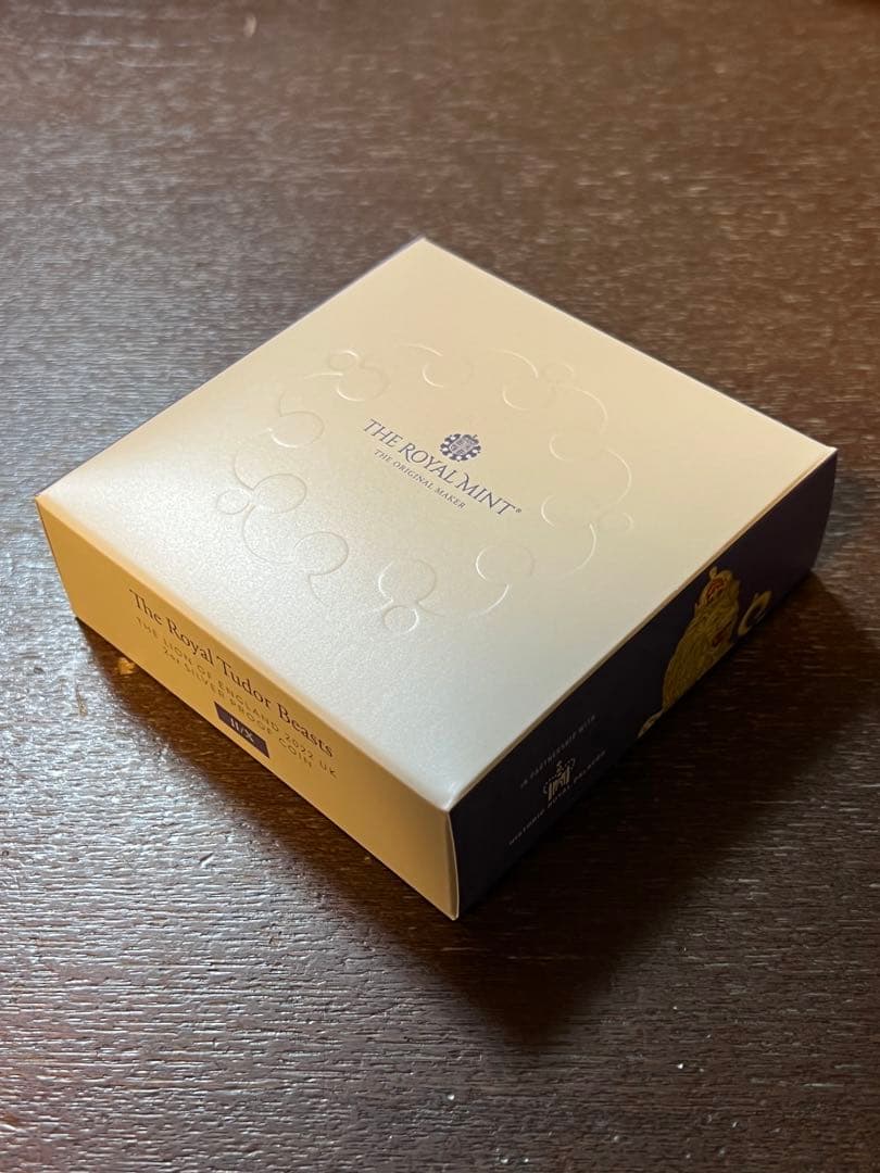 チューダービースト イングランドのライオン ２オンス銀貨 プルーフ