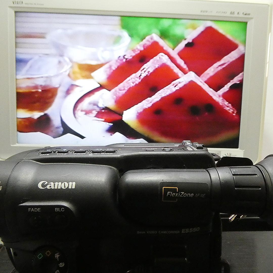 動動作良好　キャノンES550 Video8 8ミリビデオカメラ DVD化に最適
