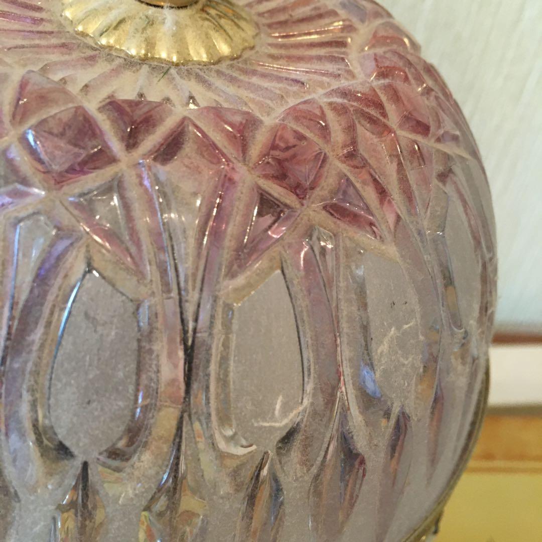 照明 ガラス フランス アンティーク 美術品