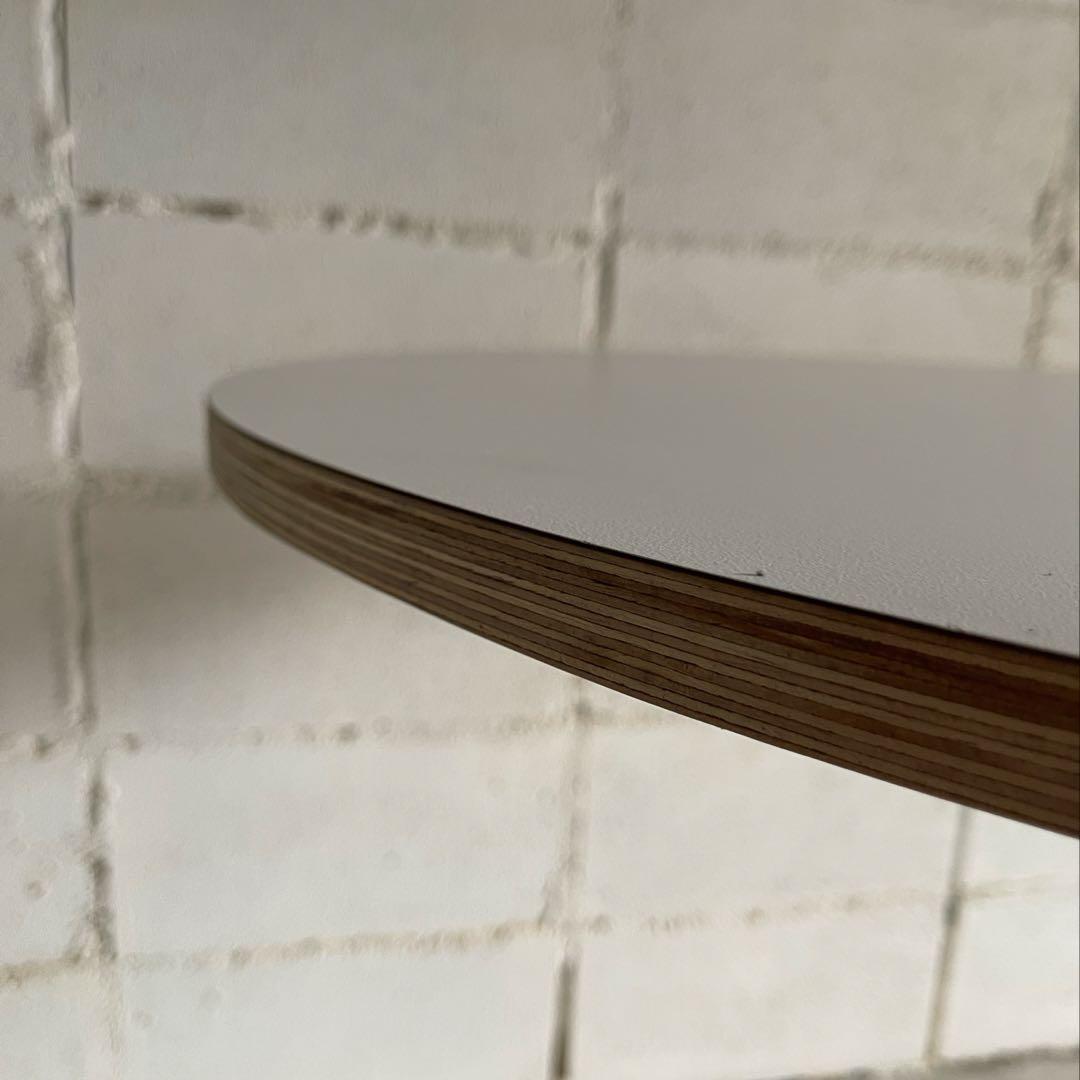 ラウンドテーブル　シェルチェア 3点セット　ミッドセンチュリー　カフェテーブル