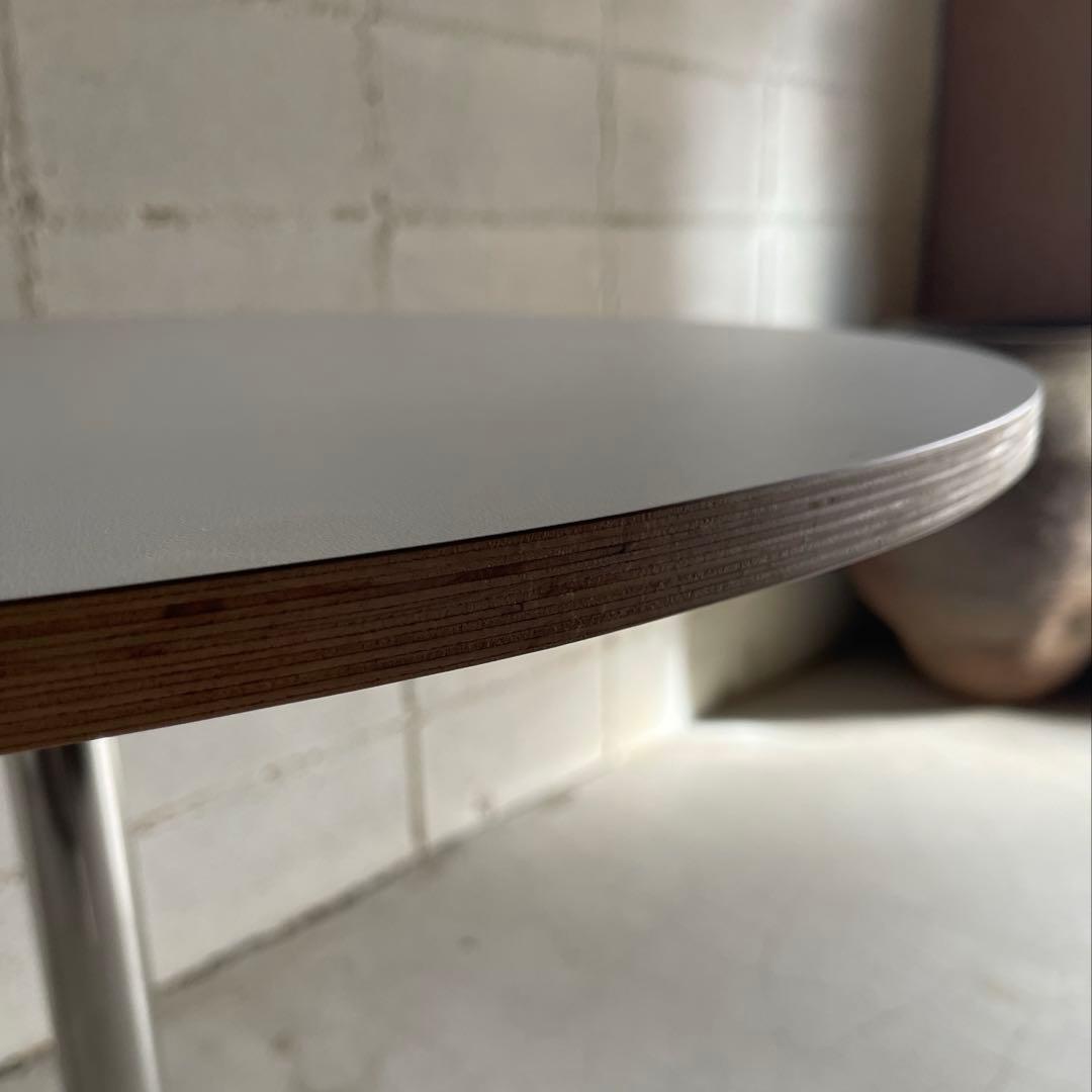 ラウンドテーブル　シェルチェア 3点セット　ミッドセンチュリー　カフェテーブル