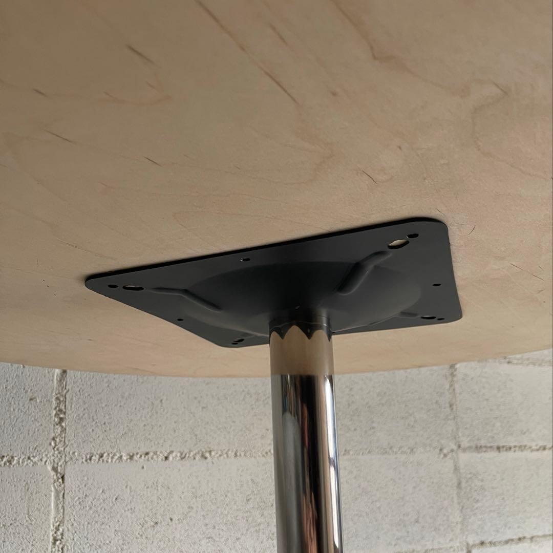 ラウンドテーブル　シェルチェア 3点セット　ミッドセンチュリー　カフェテーブル