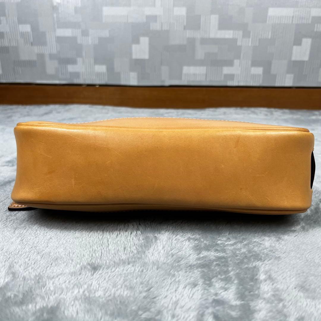 美品 COACH コーチ アクセサリーポーチ シグネチャー ベージュ 6094