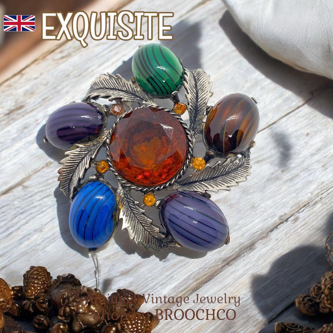 721 ✧EXQUISITE✧ Scottish スコティッシュ ブローチ 英国製