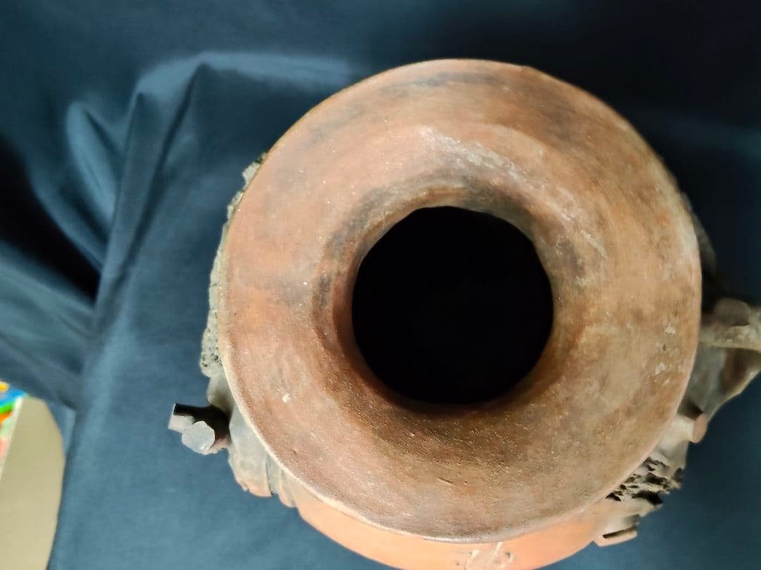 骨董/美術品】陶芸 壺 花器「己巳年 冬巌作」在銘 落款あり