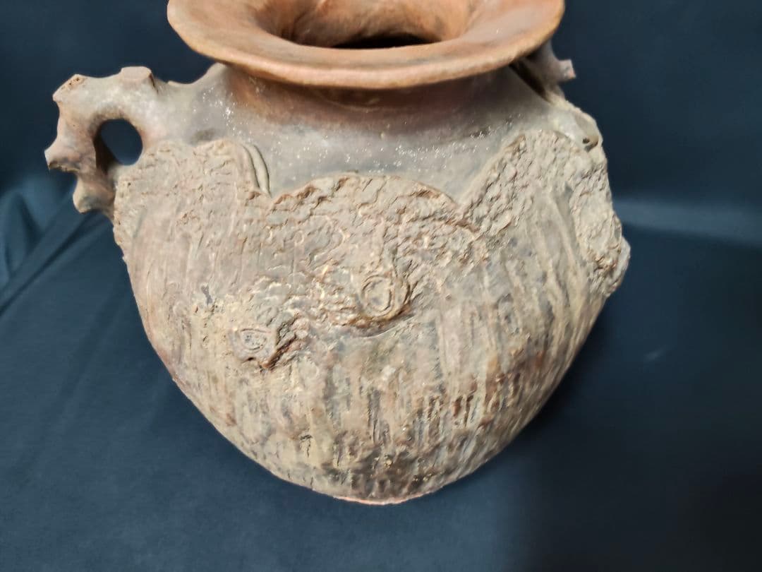 骨董/美術品】陶芸 壺 花器「己巳年 冬巌作」在銘 落款あり