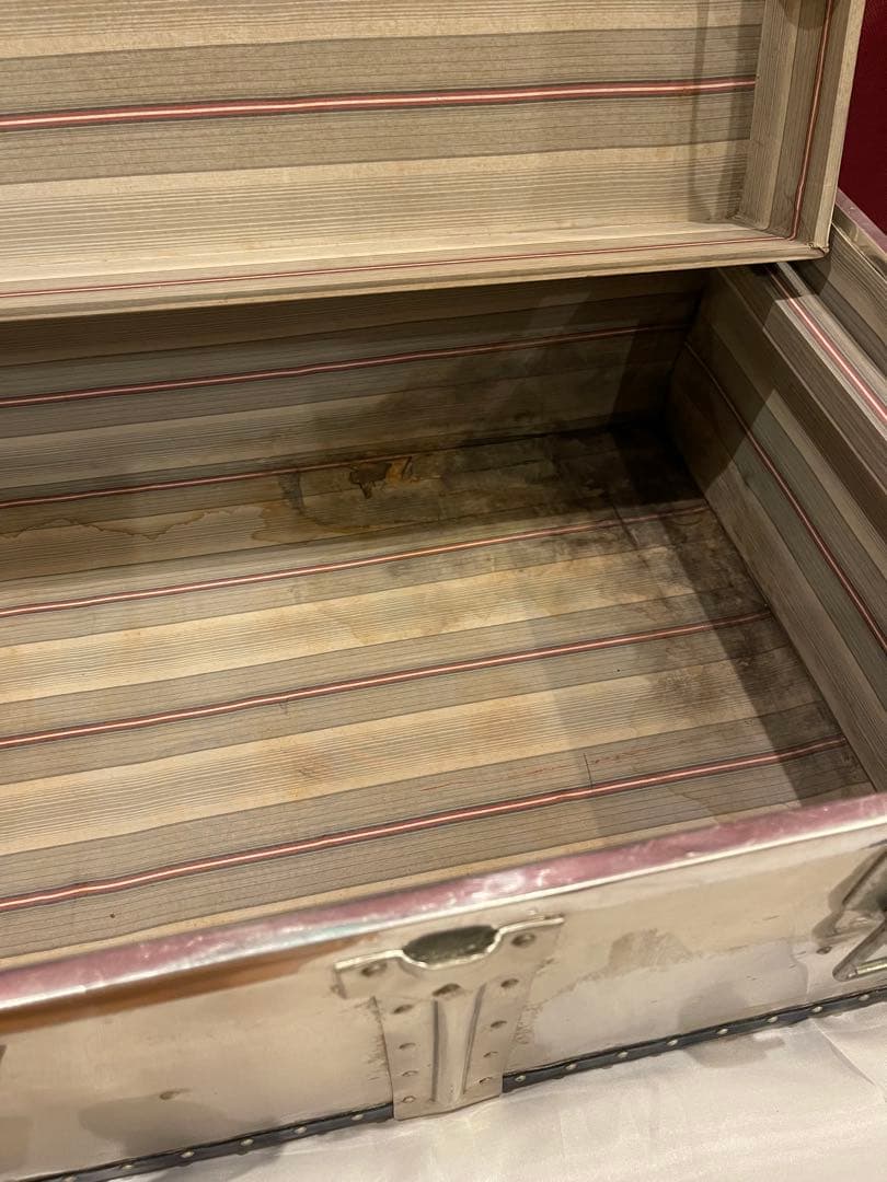 ncs1219様専用 ヴィンテージ アルミトランク SUZUKI ネイビー 特大