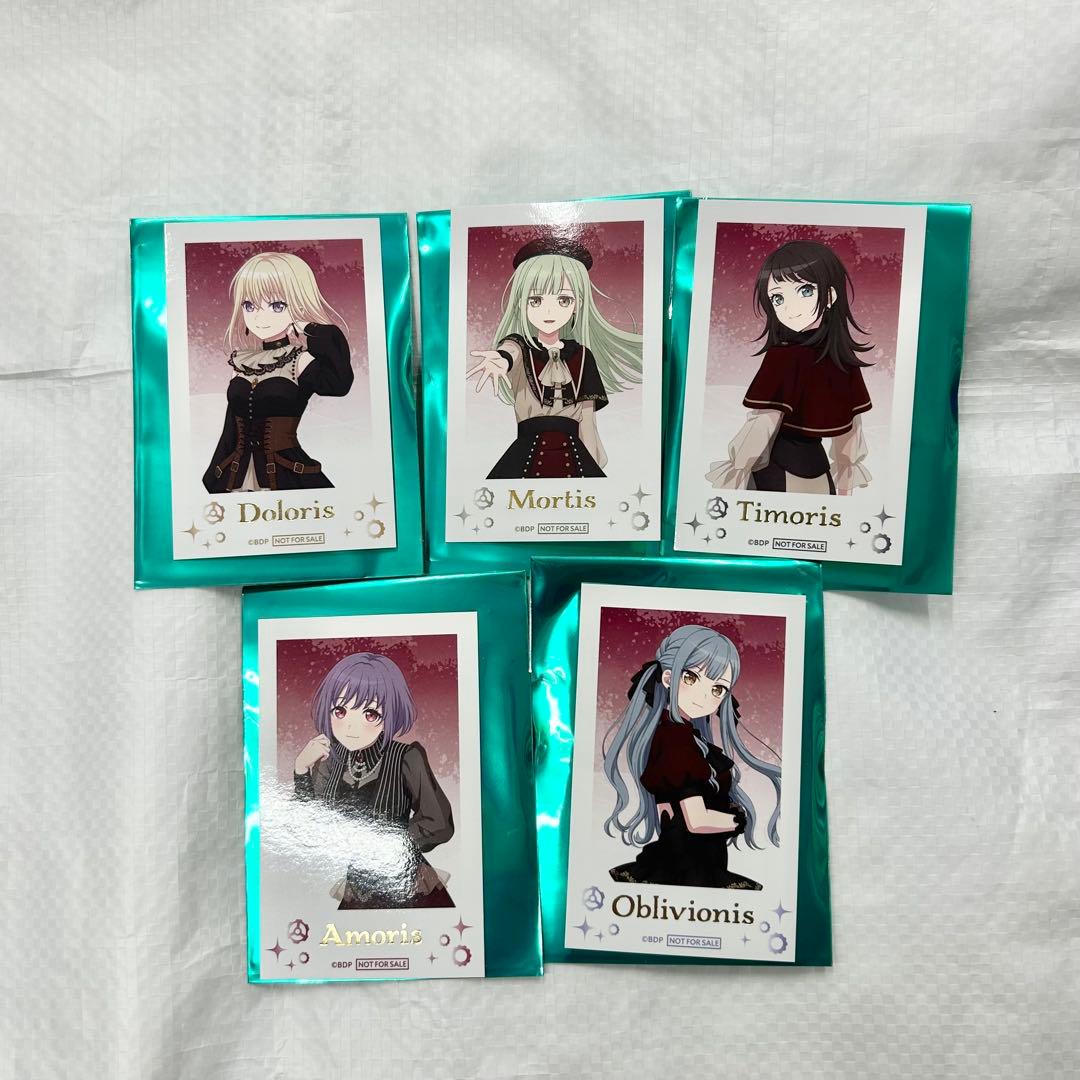 GIGO限定 バンドリ ビッグ缶バッジ カード 全種セット